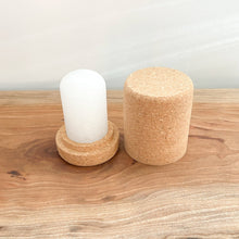 Load image into Gallery viewer, CRYSTAL MINERAL DEODORANT WITH CORK HOLDER