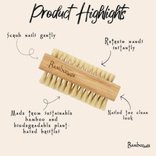 Load image into Gallery viewer, BAMBOO NAIL BRUSH