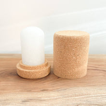 Load image into Gallery viewer, CRYSTAL MINERAL DEODORANT WITH CORK HOLDER