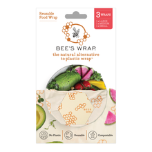 Load image into Gallery viewer, REUSABLE FOOD WRAP / ASSORTED 3 PACK