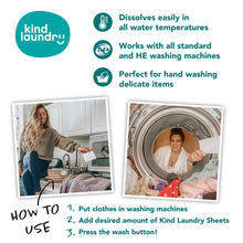 Load image into Gallery viewer, LAUNDRY DETERGENT SHEETS (WITH ENZYMES)