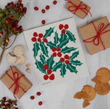 Load image into Gallery viewer, HOLIDAY SWEDISH DISHCLOTH