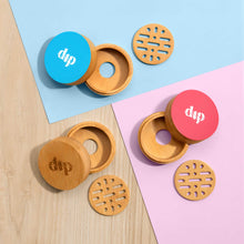 Load image into Gallery viewer, DIP MINI BAMBOO TRAVEL CASE WITH COASTER
