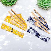Load image into Gallery viewer, BAMBOO TRAVEL CUTLERY SET