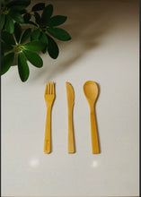 Load image into Gallery viewer, INDIVIDUAL BAMBOO UTENSIL (SPOON, FORK, KNIFE)