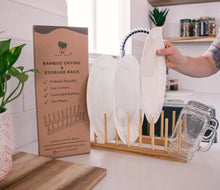 Load image into Gallery viewer, BAMBOO DRYING & STORAGE RACK