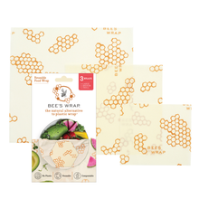 Load image into Gallery viewer, REUSABLE FOOD WRAP / ASSORTED 3 PACK