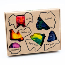 Load image into Gallery viewer, RECYCLED CRAYONS / Ocean Crayon Set