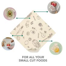Load image into Gallery viewer, REUSABLE BEESWAX FOOD WRAP