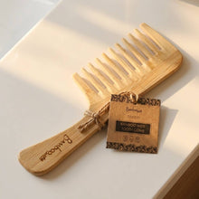 Load image into Gallery viewer, BAMBOO DETANGLING WIDE TOOTH COMB
