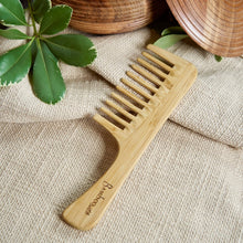 Load image into Gallery viewer, BAMBOO DETANGLING WIDE TOOTH COMB
