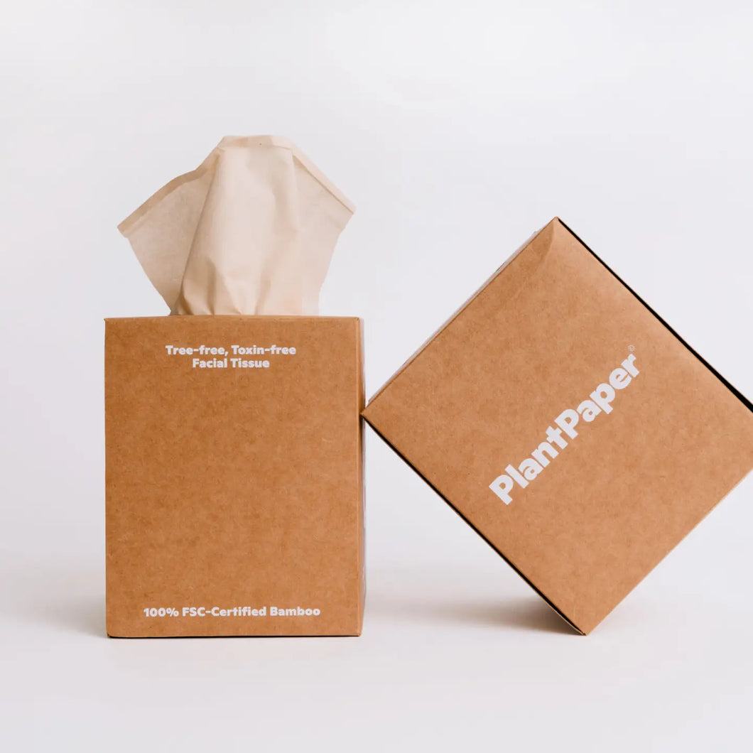 BAMBOO FACIAL TISSUE / UNBLEACHED 3-PLY