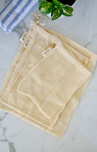 Load image into Gallery viewer, ORGANIC COTTON MESH PRODUCE BAGS / 3 PACK

