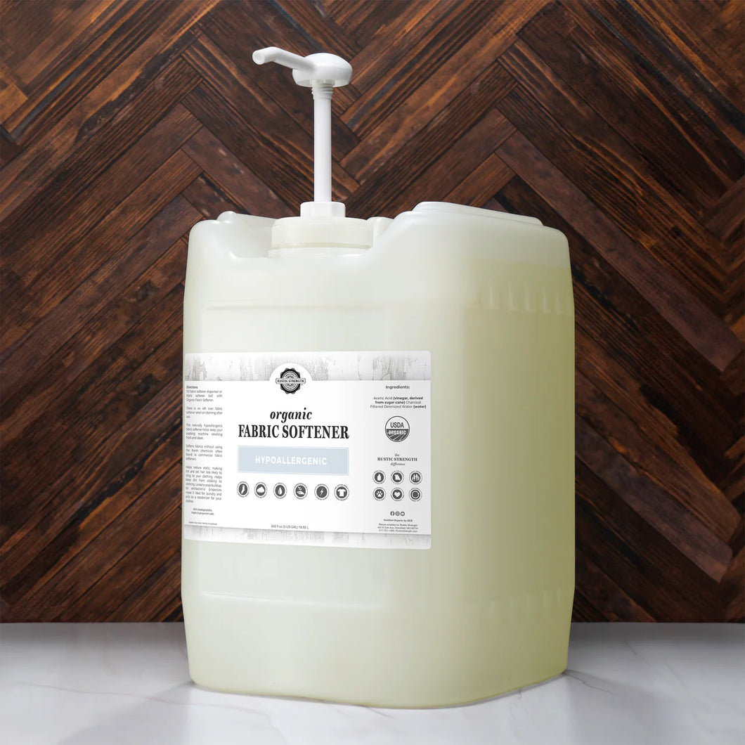 ORGANIC FABRIC SOFTENER / RUSTIC STRENGTH / REFILLABLE