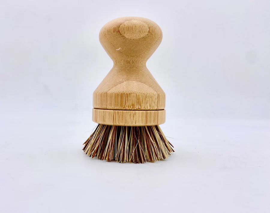 BAMBOO POT SCRUBBER / ABRASIVE / WITH REPLACEABLE HEAD