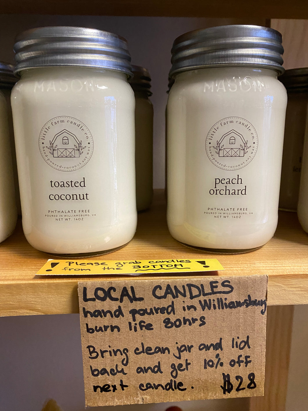 CANDLES / LOCAL + PHTHALATE FREE - discontinued