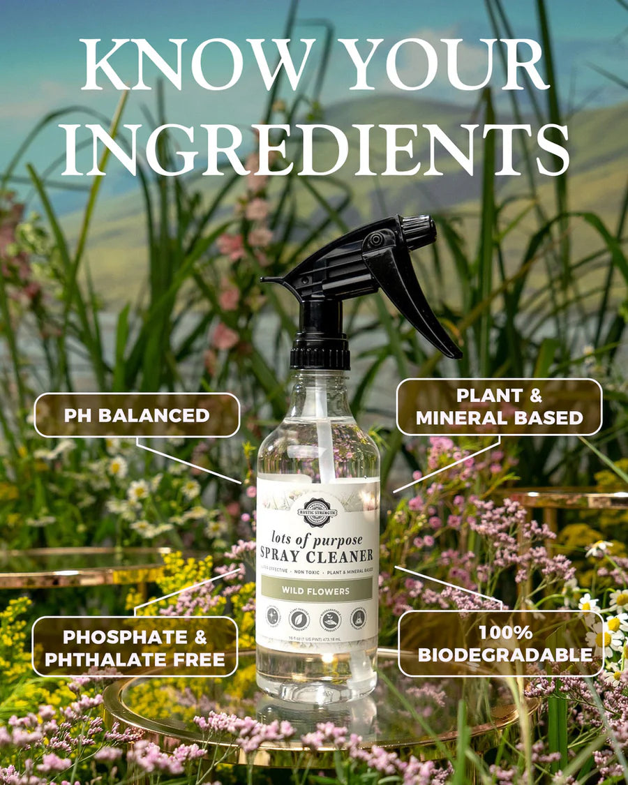 LOTS OF PURPOSE SPRAY CLEANER / RUSTIC STRENGTH / REFILLABLE – Fill Happy