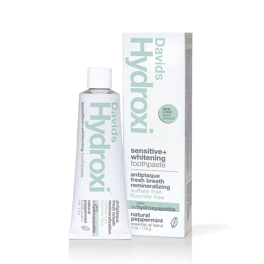 DAVIDS HYDROXI™ SENSITIVE+WHITENING TOOTHPASTE W/NANO-HYDROXYAPATITE / PEPPERMINT