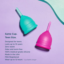 Load image into Gallery viewer, MENSTRUAL CUP / TEEN
