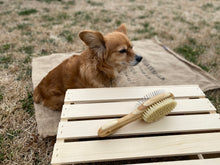 Load image into Gallery viewer, DOUBLE SIDED BAMBOO DOG BRUSH
