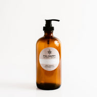 GLASS BOTTLE WITH PUMP / 3 COLORS