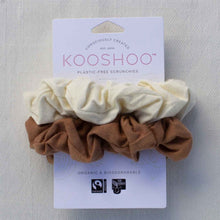 Load image into Gallery viewer, KOOSHOO HAIR SCRUNCHIES / PACK OF 2 / CAPPUCCINO
