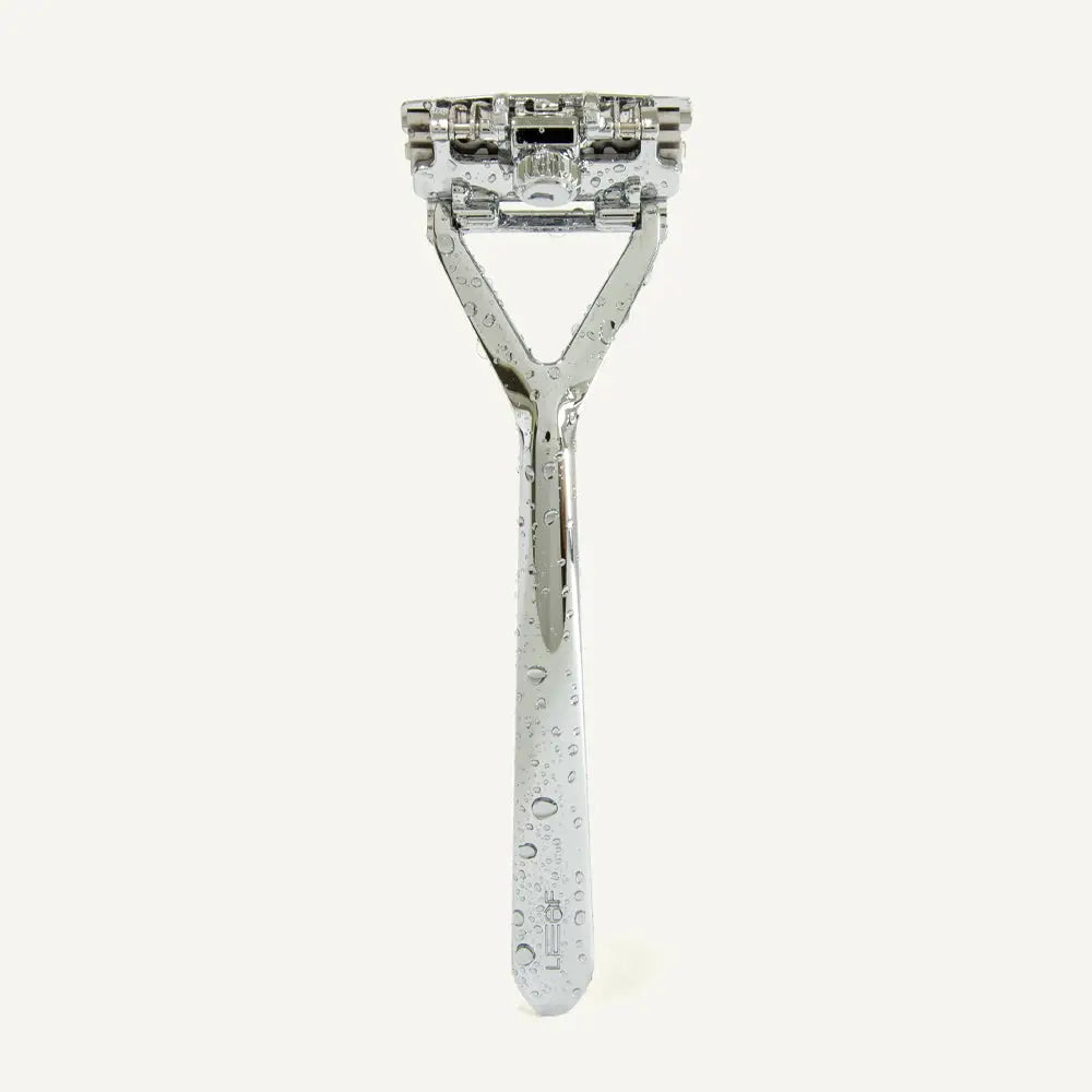 LEAF TRIPLE-BLADE PIVOTING HEAD SHAVING RAZOR